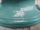 Delcampe - Centre De Table En Terre Cuite Vernissée Bleu Turquoise Manufacture Virebent Frères Toulouse XIXème. - Autres & Non Classés