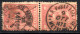 2429. GREECE, METELIN. 1873 EGYPT 1P. PAIR METELINO & ALEXANDRIA ARRIVAL POSTMARK EXTREMELY RARE - Mytilène