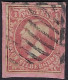 Luxembourg - Luxemburg - Timbre - 1852  Guillaume   °   Cachet   Barres   Rouge Sanguin   Sur Papier  Michel 2 - 1852 Guillaume III