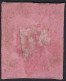 Luxembourg - Luxemburg - Timbre - 1852  Guillaume   °   Cachet   Barres   Rouge Sanguin   Sur Papier  Michel 2 - 1852 Guglielmo III