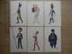 LOT DE 9 IMAGES SUR PAPIER BUVARD UNIFORMES A DEFINIR - Uniform