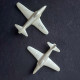 Lot De 2 Avions En Aluminium - Militaires