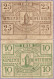 GEMEENTE WETTEREN - NOODGELD  25 C + 10 C 1918 Nrs 45087 + 65703 - Altri & Non Classificati