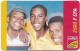 Gabon - Celtel - 3 Boys, Friends - No Expiry, GSM Refill 2.500FCFA, Used - Gabun