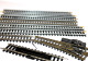 JOUEF HO 9 RAIL 1 AIGUILLAGE MANUEL 1 DECROCHAGE REF 480 1 COUPURE 6 DROIT N°475, MODELISME FERROVIAIRE TRAIN (2105.276) - Track