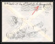 9876 N°1188 Croix Rouge (red Cross) 1958 Dunant Versailles Roma 1960 Retour Envoyeur Italie Italy France Lettre Cover - Red Cross