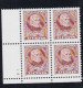 Sc#2587, US President James K. Polk, 32-cent Plate Number Block Of 4 MNH Stamps - Numero Di Lastre