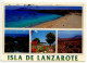 Spain 1995 Postcard Isla De Lanzarote - Scenic Views Of Beach, Coast, Camels; 60p. Volver A Empezar Motion Picture Stamp - Lanzarote