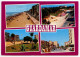 Spain 1990 Postcard Guardamar Del Segura, Alicante - Various Views; 45p. King Juan Carlos I Stamps - Alicante