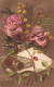 FANTAISIES - Je T'aime Et Suis à Toi - Photo D'une Fleur Et D'un Couple  - Carte Postale Ancienne - Other & Unclassified
