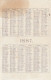 *** CALENDRIER *** Au Format Cpa -- 1887 Chromo LOUIT 8cmx12cm - Groot Formaat: ...-1900