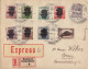 HUNGARY  LOT 973  VERY NICE AND SCARCE REGISTERED COVER CIRA 1920 - FDC