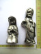 LADE 14 - STATUETTE EN MÉTAL MARIE ET ​​JOSEPH - METALEN BEELDJE MARIA EN JOZEF - 156 ET 199 GRAM - Metall