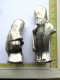 LADE 14 - STATUETTE EN MÉTAL MARIE ET ​​JOSEPH - METALEN BEELDJE MARIA EN JOZEF - 156 ET 199 GRAM - Metaal