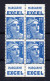 !!! MARIANNE DE GANDON, BLOC DE 4 AVEC BANDES PUBS EXCEL NEUF ** - Unused Stamps