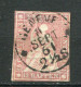 26200 Suisse N°28b° 15 R. Rose Helvetia (Fil De Soie Vert)  1854-62 B/TB - Usati