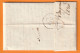 1828 - Marque Postale 64 BAYONNE 33 X 4 Mm Et Dateur Sur Lettre Pliée De 3 Pages Vers Limoux, Aude - Dateur - Taxe 7 - 1801-1848: Precursors XIX