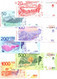 ARGENTINA 20 50 100 200 500 AND 1000 PESOS NATIVE ANIMAL SERIES 7 PIECES BANKNOTES SET UNCIRCULATED - Argentinië