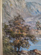 Delcampe - P.SARDLIC (XXème) " Bord De Mer Côte D'azur" Huile Sur Toile Cadre Bois Doré - Oils