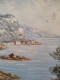 Delcampe - P.SARDLIC (XXème) " Bord De Mer Côte D'azur" Huile Sur Toile Cadre Bois Doré - Olieverf