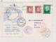 NORWAY 1953 Nice Airmail Postcard  Around The World Flight OSLO-THULE-TOKYO-KARACHI-COPENHAGEN-OSLO - Covers & Documents