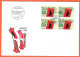 5xFDC . SERIE BLOCS DE 4. DE COLLECTION . C/.S.B.K. Nr:758/62. Y&TELLIER Nr:1293/97. MICHEL Nr:1364/68. - FDC