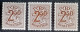 Belgié 1952 Dienstzegels Obp.nrs.S56 AP2--S-56AP6--S56AP7 MNH--Postfris (2 Scans). - Nuevos