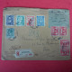 LETTRE RECOMMANDE PAYS BAS POUR PARIS A REMETTRE A LA DOUANE TIMBRES USES - Lettres & Documents