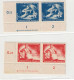 1950, Mansfelder Kupferbergbau Eckrandpaar Mit Druckvermerl - Unused Stamps