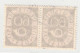 1951, 60 Pfg. Posthirn Im Gebrauchten, Waagerechten Paar - Used Stamps