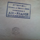 LETTRE DAKAR POUR PARIS CACHET AIR FRANCE 1938 - Brieven En Documenten