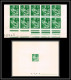 France N°1115A Moisonneuse Bloc De 10 Bord De Feuille RR Non Dentelé ** MNH (Imperf) + Epreuve De Luxe RRR - 1957-1959 Moissonneuse