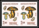 France N°2488 / 2491 Champignons De France (mushrooms Funghi) 1987 PAIRE Cote Maury 270 Non Dentelé ** MNH (Imperf) - 1981-1990