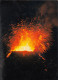 REUNION - Le Volcan En Eruption - Circulated 1972 - 4 X 25f CFA Overprint - Riunione