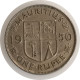 Monnaie Maurice - 1950 - 1 Roupie King George VI - Mauricio