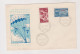 YUGOSLAVIA,1951 BLED PARACHUTING FDC Cover - Lettres & Documents