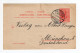 1907. SERBIA,RISTOVAS,RARE POSTMARK,10 PARA STATIONERY CARD SENT TO GERMANY - Serbie