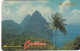 ST. LUCIA ISL.(GPT) - Pitons 2(no Logo), CN : 7CSLC/B, Tirage %20000, Used - Saint Lucia