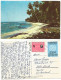 Costa Rica Lot #4 Color PPCs Volcano Irazù (Unused) Pacific Coastline Uvita Island Nat. S.Josè Theatre 3x Used 1978/1990 - Costa Rica