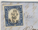 20 C. Azzurro Scurissimo Ben Marginato (15C) Su Piego Da Torino Il 18/09/1860   - Vedi Descrizione (3 Immagini) - Sardaigne