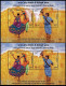 HANDS - FOLK DANCES - JOINT ISSUES-INDIA AND OMAN- MS- ERROR-DRY PRINT-MNH-M5-7 - Emissions Communes