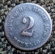 Germany, 2 PFENNIG 1876 C DEUTSCHLAND, Agouz - 2 Pfennig