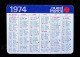 Calendrier Petit Format, 1974, Journal OUEST FRANCE, 2 Scans - Small : 1971-80