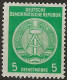 Allemagne, République Démocratique Timbre De Service N°50A** (avec Fils De Soie) (ref.2) - Mint