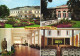 BAD HALL, MULTIPLE VIEWS, ARCHITECTURE, PARK, STATUE, CONCERT ROOM TRINKHALLE , AUSTRIA, POSTCARD - Bad Hall