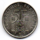 FRANCE, 5 Francs, Copper-Nickel, Year 1989, KM # 968 - 5 Francs