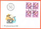 5xFDC PRO/J. COLLECTION SERIE+BLOCS DE 4. C/.S.B.K. Nr:J307/10. Y&TELLIER Nr:1309/12. MICHEL Nr:1381/84. - FDC