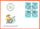 5xFDC PRO/J. COLLECTION SERIE+BLOCS DE 4. C/.S.B.K. Nr:J307/10. Y&TELLIER Nr:1309/12. MICHEL Nr:1381/84. - FDC