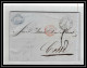 41228 Lettre LAC Allemagne Deutschland Hamburg Tour-T VALENCIENNES 1856 Cette France Marque D'entree Vorlaufer - Entry Postmarks