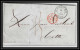41237 Lettre LAC Allemagne Deutschland Hamburg Tour-T Strasbourg 1846 Cette France Marque D'entree Vorlaufer - Entry Postmarks